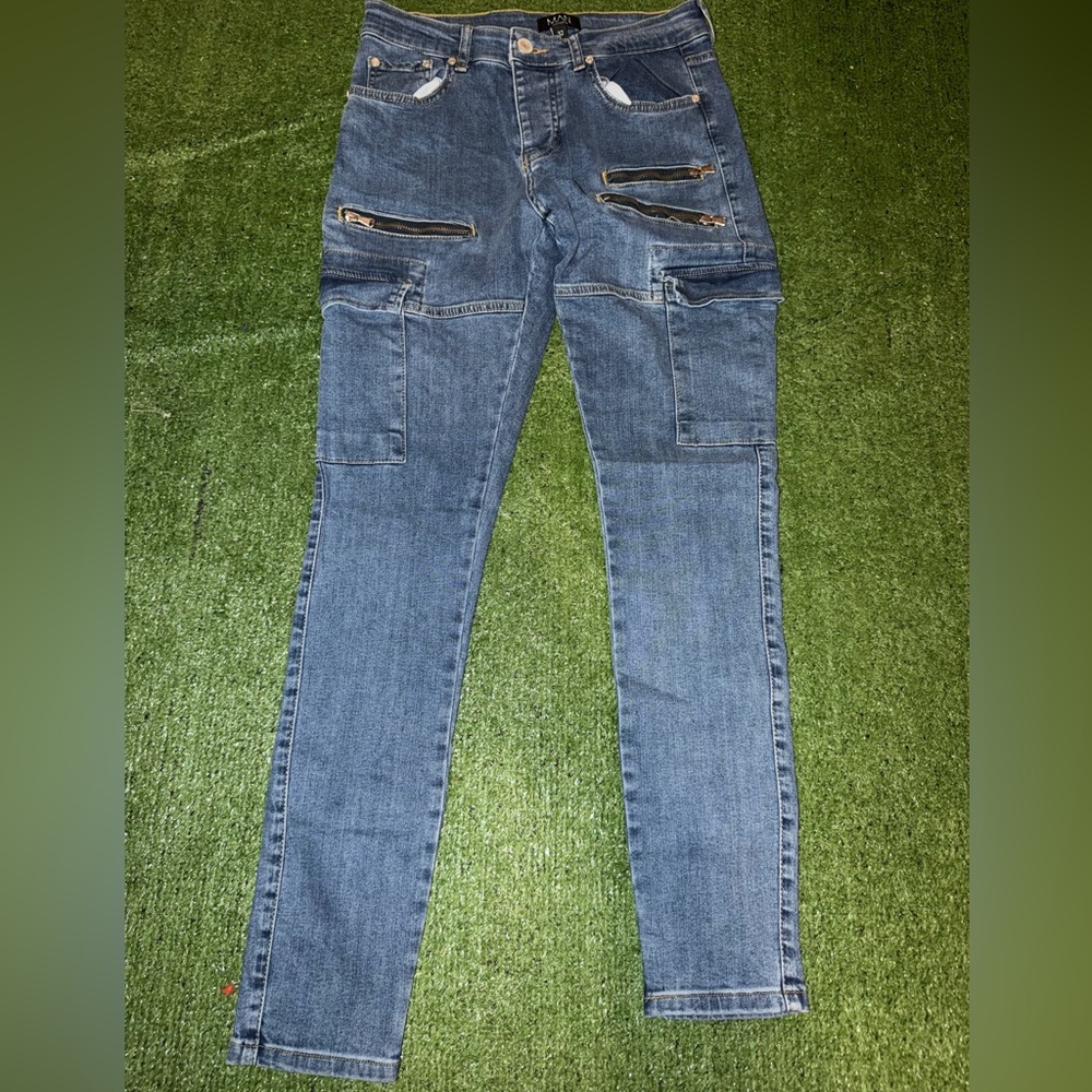 Boohoo Men cargo skinny jeans